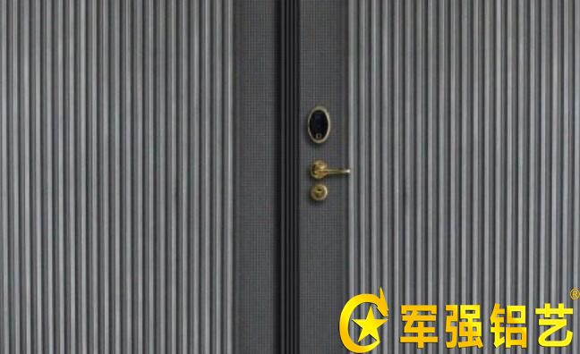 鑄鋁門防爆門內門門面局部圖